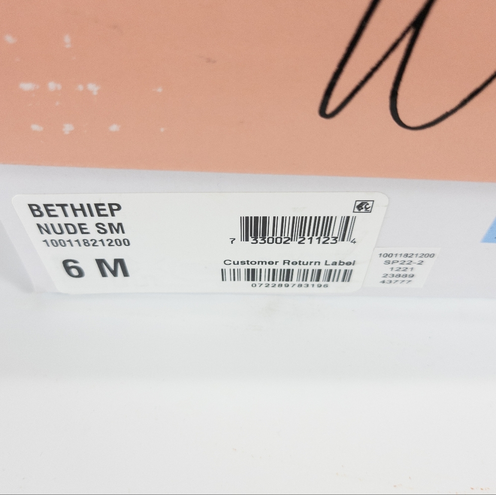 Wild Pair Bethie Suede Open Toe Sandals Nude 6 - Picture 9 of 9